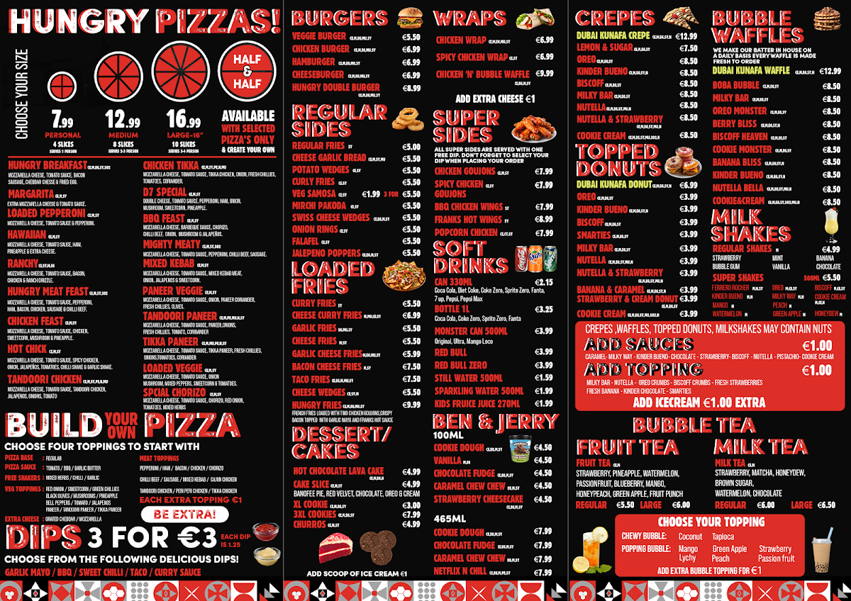 Menu Hungry Boba Pizzeria-1